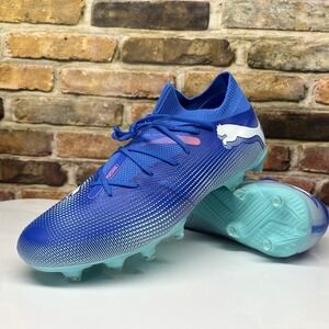 Puma Future 7 Match FG/AG Soccer Cleats 107931 01 Bluemazing Men's Size 10